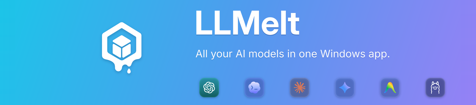 LLMelt project teaser met AI neon esthetiek